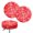 Red White Snowflake, variant on CHAQLIN Sun and Moon Polyester Bar Chair Covers with Dustproof, With Elastic Bands Easy to Clean Round Bar Stool Seat Covers for Bathroom