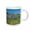 White, variant on 3drose, Italy, Umbria, Montefalco, Vineyards and Olive Groves - Eu16 Rti0144 - Rob Tilley, 11oz Two-tone Blue Mug