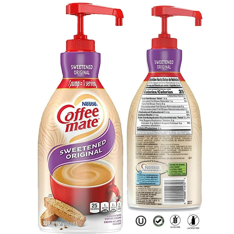 Coffee mate Creamer, Non Dairy, No Refrigeration, 50.7 Ounces