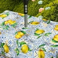 thumbnail image 4 of Outdoor Umbrella Tablecloth with Umbrella Hole for Rectangle Table 60x102 inch Lemon Patio Table Cloth with Zipper, 4 of 6