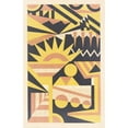 thumbnail image 2 of Mizuki Heitaro 17x24 Gold Ornate Framed and Double Matted Museum Art Print Titled - Abstract Pattern Portfolio Pl.05 (1930), 2 of 4