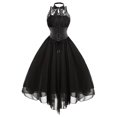 thumbnail image 2 of pitrice Polyester Femmes Robe Dentelle Exquise Remplacement Adultes Enfants Taille Haute à la Mode Filles Dames Parti Robes Noir XXXL, 2 of 6