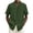Olive Green, variant on Men's Linen Shirts Band Collar Short Sleeve Tops Button Down T-Shirts Loose and Breathable Casual Beach Shirt Gray XL