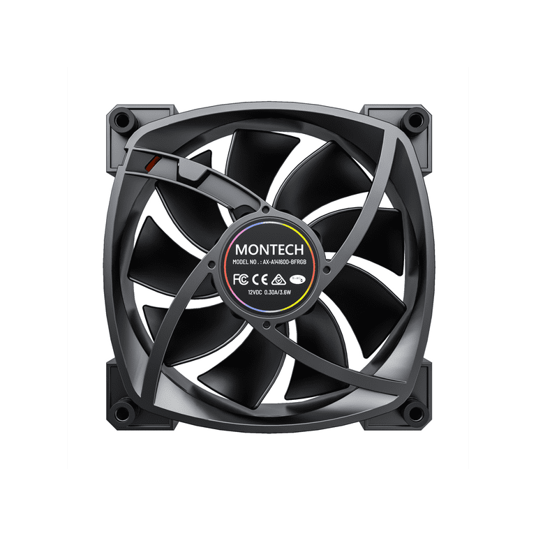 Montech RX 140 ARGB Reversed Fan 1600PWM, High-End Durability