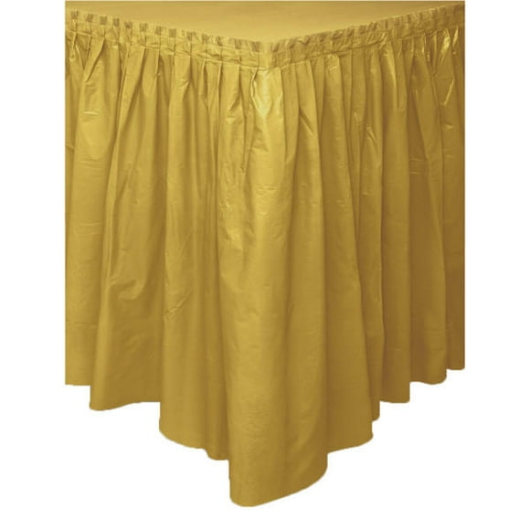 Party Plastic Table Skirt Solid Color 29"x14ft, 1 Pc