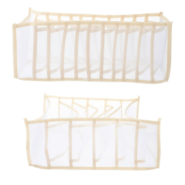 1 Set Portable Underwear Case Household Mesh Underwear Storage Box Socks Bra Box