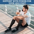 thumbnail image 5 of 3 Pairs Copper Compression Socks for Women & Men Circulation 15-20 mmhg - Better Blood Flow, Swelling, Best Support for Medical, Running, Nursing, 5 of 6