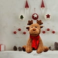 thumbnail image 5 of Plush Christmas Doll - Cute Elk Toy with Scarf, Soft Stuffed Holiday Gift for Kids, Party Exchange & Winter Home Décor,L, 5 of 5