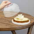 thumbnail image 5 of QUMONIN Round Ceramic Cake Platter with Glass Dome Cover for Dining Parties and Weddings, 5 of 8