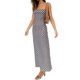 thumbnail image 4 of Txlixc Vestido casual para mujer, sin mangas, sin espalda, con estampado de tablero de ajedrez, vestido largo con tirantes Txlixc  Moda, 4 of 10