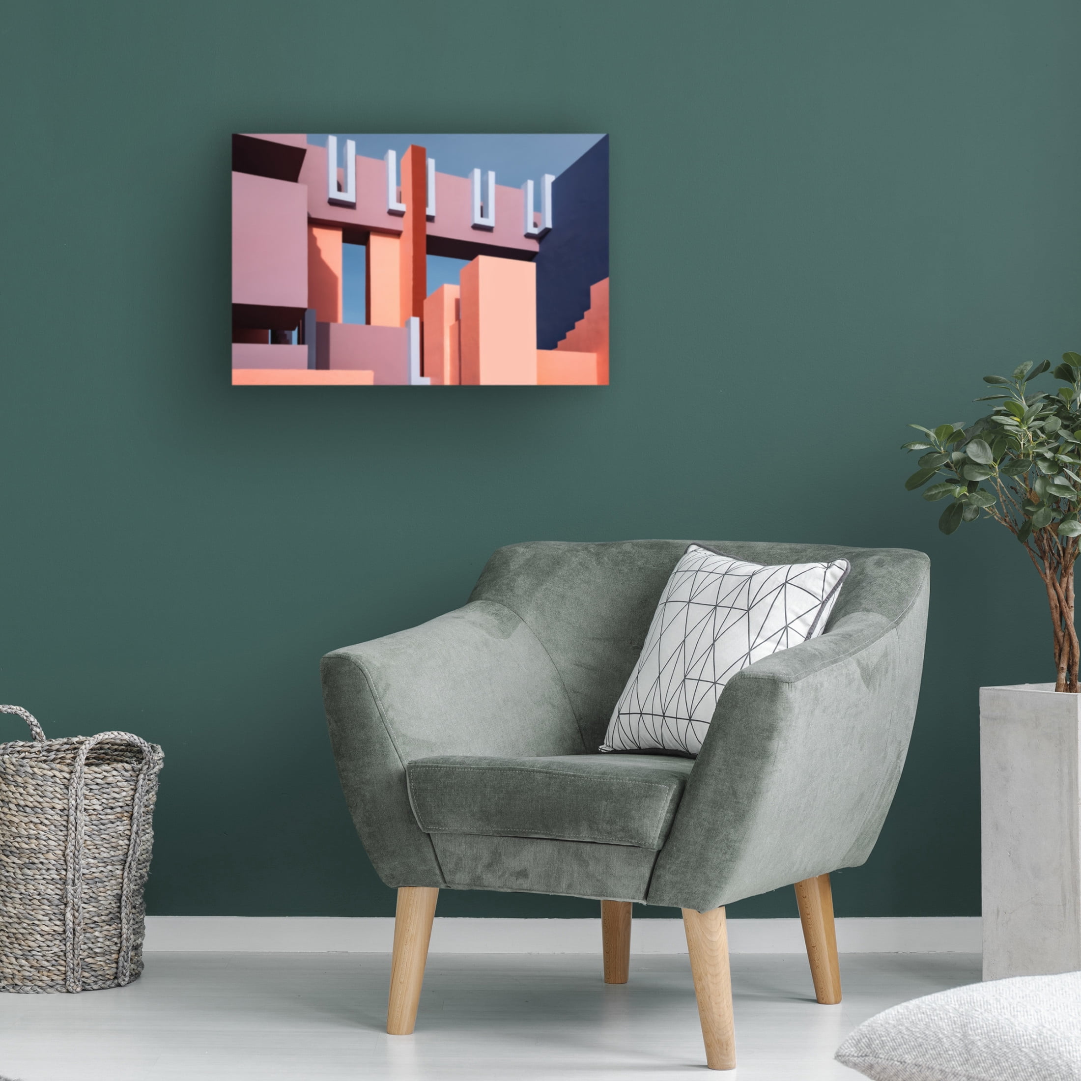 Trademark Fine Art Linda Wride Muralla Roja 8 Canvas Wall Art