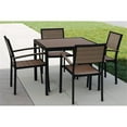 thumbnail image 2 of Source Furniture Napa Aluminum Dining Arm Chair in Black Frame/Gray Seat & Back, 2 of 2