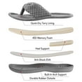 thumbnail image 6 of RockDove Women's Cozy Memory Foam Flip Flop Slipper, Lady Summer Spa Thong, House Open Toe Slide Slipper, 6 of 7