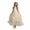 Beige, variant on REDARER Girls' Sleeveless Lace Tiered Maxi Dress, Princess Party Dress for Wedding Evening Formal Events,2-3 Years