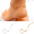 thumbnail image 4 of Funie Women Mini Beads Simple Multilayer Chain Adjustable Beach Anklet Foot Jewelry for Beach, 4 of 8