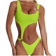 thumbnail image 1 of Conjunto de bikini con estilo para mujer Traje de baño Siamés relleno Tiene una almohadilla en el pecho Sin soporte de acero Ropa de playa OAVQHLG3B Store lin121212, 1 of 4