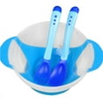 thumbnail image 1 of Baby Food Set Sucker Bowl Spoon Temperature Sensing Baby Tableware Learning Dishes Help Food Bowl Children Feeding Bowl, 1 of 6