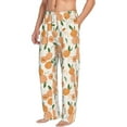 thumbnail image 2 of Goofa Peaches Pattern Printed Soft Pajama Pants for Men, Wide Leg Comfy Casual Lounge Yoga Pants-Large, 2 of 9
