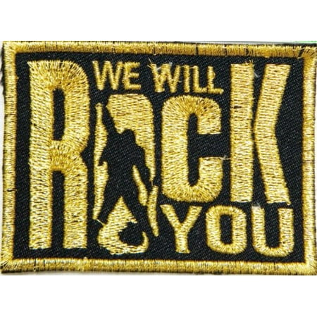 WE WILL ROCK YOU Queen Music Band Logo Heavy Metal Punk Rock Rockabily