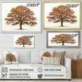thumbnail image 4 of Designart "Earthy Oak Contours II" Tree Oak Wall Decor, 4 of 7