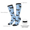 thumbnail image 6 of Fotbe Dachshund Dog print Women's Men's Novelty Crew Socks Cotton Socks Knee High Socks for Walking,Running,Nurses,Pregnancy, 6 of 8