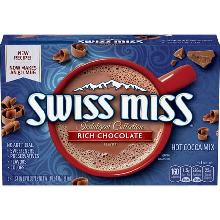 - (6 Pack) Swiss Miss Rich Chocolate Hot Cocoa Mix Envelope, 8 count