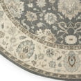 thumbnail image 6 of Nourison Living Treasures 94" Round Wool Indoor Rug in Gray-Ivory, 6 of 9