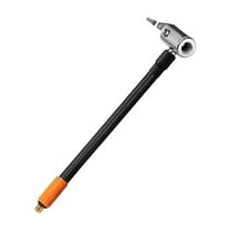 M6 Locking Chuck with Hose, Standard Tire Valve Fine Thread, Inflator Hose Adapter for Car Motorcycle Truck Tire Pressure Gauge & Inflator Pump