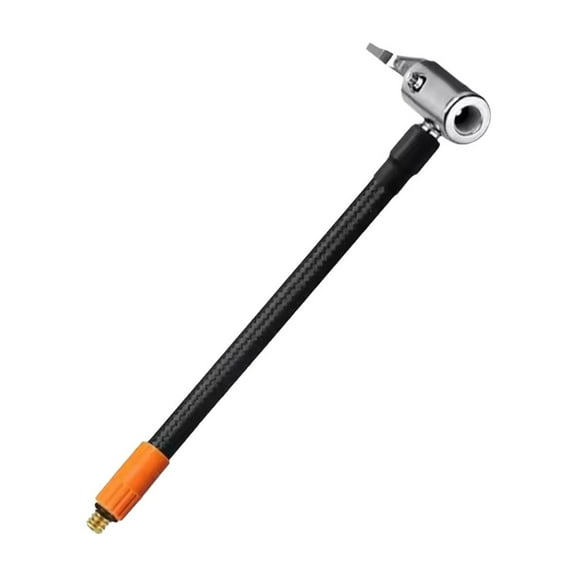 M6 Locking Chuck with Hose, Standard Tire Valve Fine Thread, Inflator Hose Adapter for Car Motorcycle Truck Tire Pressure Gauge & Inflator Pump