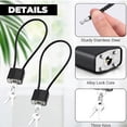 thumbnail image 2 of relayinert 2-Piece Cable Key Lock, Steel Cable Key, Easy Compact And For Heavy-Duty Suitcases, Suitcase Storage Toolboxes., 2 of 6