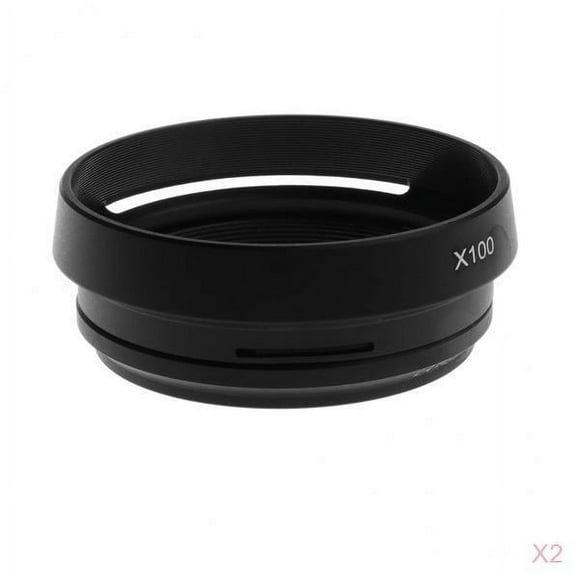 MERIGLARE 2 Pieces Lens Hood Lens Adapter for Fuji X100 X100S X100T X70