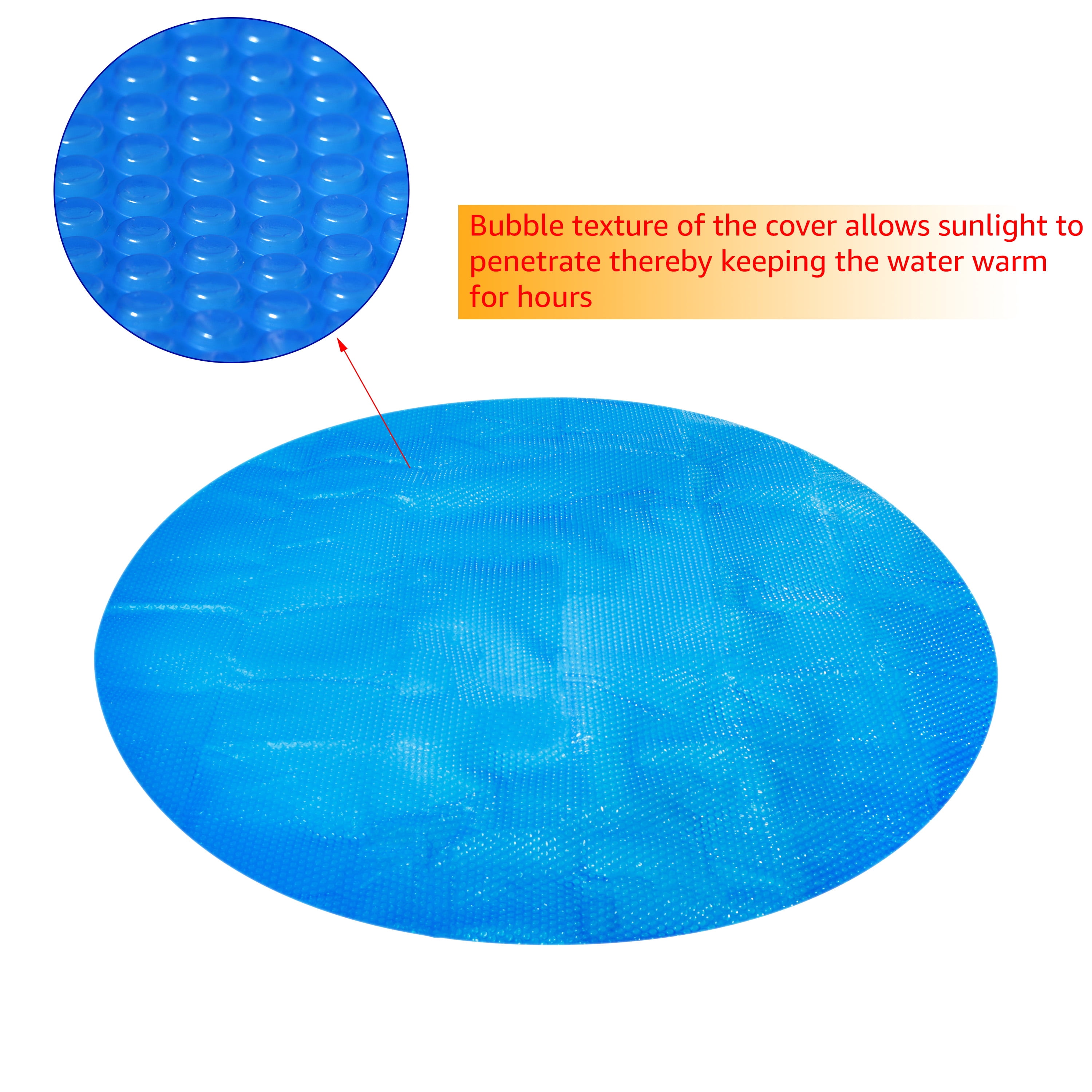 Solar Pool Cover 6ft Round, Above Ground Pool Solar Cover, Hot Tub Solar Cover, Thermal Pool Cover