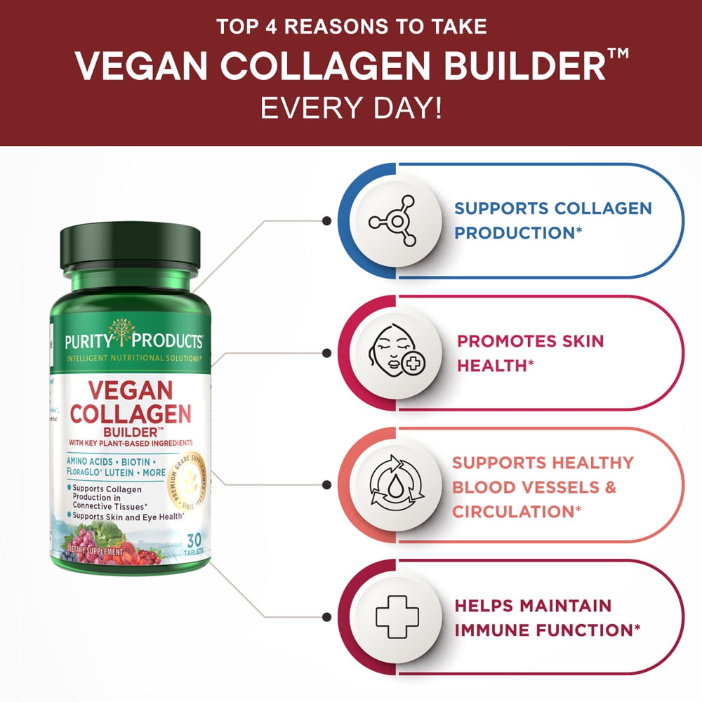 Buy Vegan Collagen Builder Organic Whole Foods Fruits + Veg, Silica