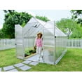 thumbnail image 3 of Palram - Canopia Essence 8' x 12' - Polycarbonate/Aluminum Walk-In Greenhouse - Silver - with 2 Roof Vents, 3 of 12
