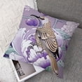thumbnail image 7 of nygtbtfer Throw Pillow Covers Set of 2 Neutral Accent Modern Farmhouse Pillow Covers with Soft Chenille Decorative for Couch Bed Living Room Outdoor Flowers and Birds White, 7 of 7