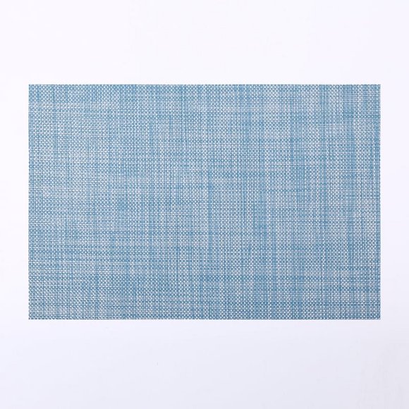 Mantel individual de PVC de tejido grueso con aislamiento térmico para mesa de comedor de color sólido simple para el hogar, mantel impermeable para comida occidental, posavasos