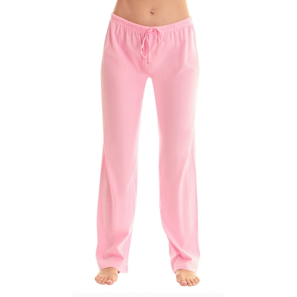 Just Love 100 Cotton Jersey Women Plaid Pajama Pants Sleepwear (Solid