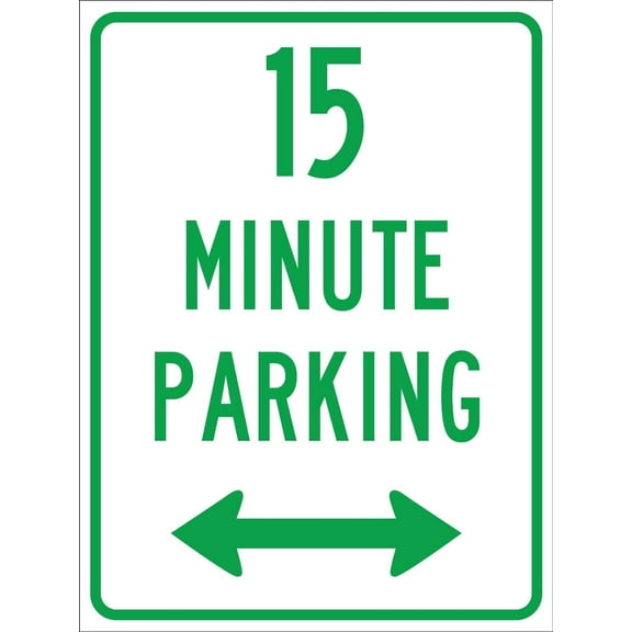15 Minute Parking Sign Metal Tin Sign12x16 Inches Caution Danger Safety Security Warning Notice Signs