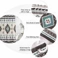 thumbnail image 6 of Southwest Ethnic Waterproof Fabric Shower Curtain,Boho Aztec Tribal Abstract Aesthetic Waterproof Fabric Shower Curtain for Bathroom Curtains Bathtubs Shower Curtains with 12 Hooks Small 36x72in, 6 of 8