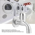 thumbnail image 3 of 304 Stainless Steel Single Lever Faucet Tap for Laundry Washing Machine Home Kitchen Garden, 3 of 8