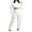 White, variant on Vedolay Women's Outfit Women's 2 Piece Fall Pants Outfits Fashion Top Casual set,Coffee XL