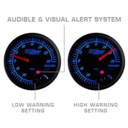 GlowShift Black Elite 10 Color Water Temperature Gauge