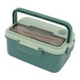 thumbnail image 3 of Bento Box, fiambrera de 1500 ml, recipientes Bento térmicos, fiambrera portátil, artesanía excepcional, 3 of 8