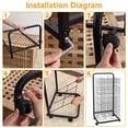 thumbnail image 6 of Huloretions Art Drying Rack with 4 Lockable Wheels,Art Storage Rack With 16 Removable Shelves,Art Organizer 18" D x 26" W x 26" H For Art Studio Artwork Craft Room Desktop, 6 of 8