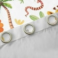 thumbnail image 4 of jejeloiu Wild Zoo Animal Curtains Pack of 2 (42x84 Each),Cute Elephant Lions Curtains Blackout,Hawaii Coconut Tree Bedroom Curtains For Girls Kids,Super Cozy Room Decor, 4 of 6
