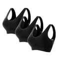 thumbnail image 3 of Gymayou 3-Pack Breathable Cool Liftup Air Bras Sports Bra Large Size Air Bra Comfortable Mesh Sports Bra for Women Black L, 3 of 7