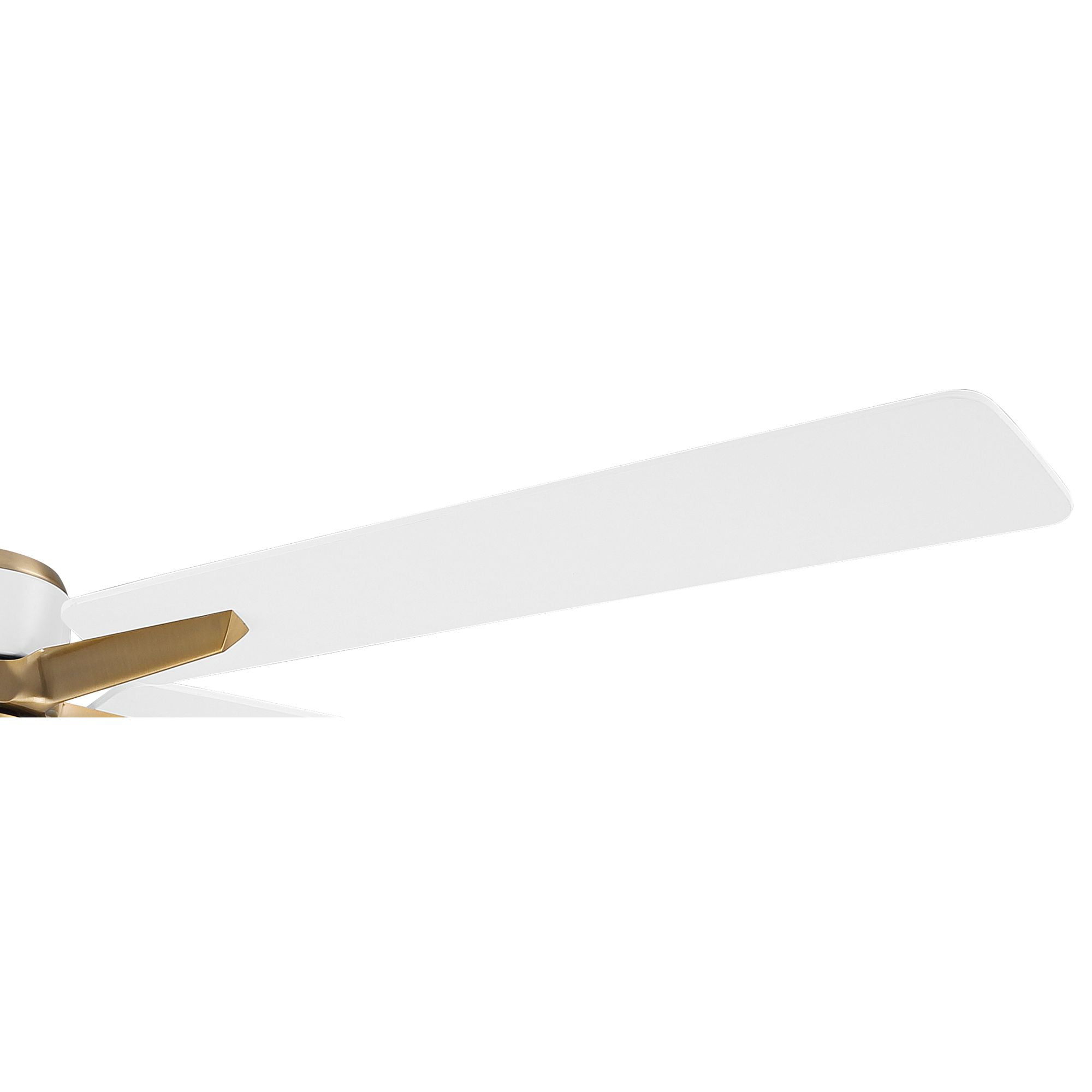 Casa Vieja 52" Vegas Nights Modern Indoor Ceiling Fan 5 Blade LED Light Remote Control Soft Brass Finish White Wood Blades Bedroom