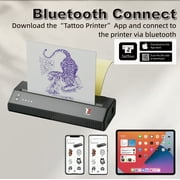 Wireless Bluetooth Tattoo Printer Machine, Inkless Stencil Machine for Tattooing, Tattoo Transfer Stencil Printer, 2500mAh Temporary Thermal Copier Machine for Tattoo Artists & Beginners