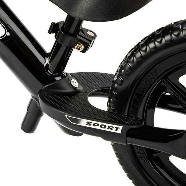Strider - 12 Sport Balance Bike, Ages 18 Months to 5 Years - Black 