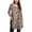 Brown, variant on Women's 3/4 Sleeve Tunic Tops Loose Fit Plus Size Blouses Casual Swing Shirts Brown Tee L